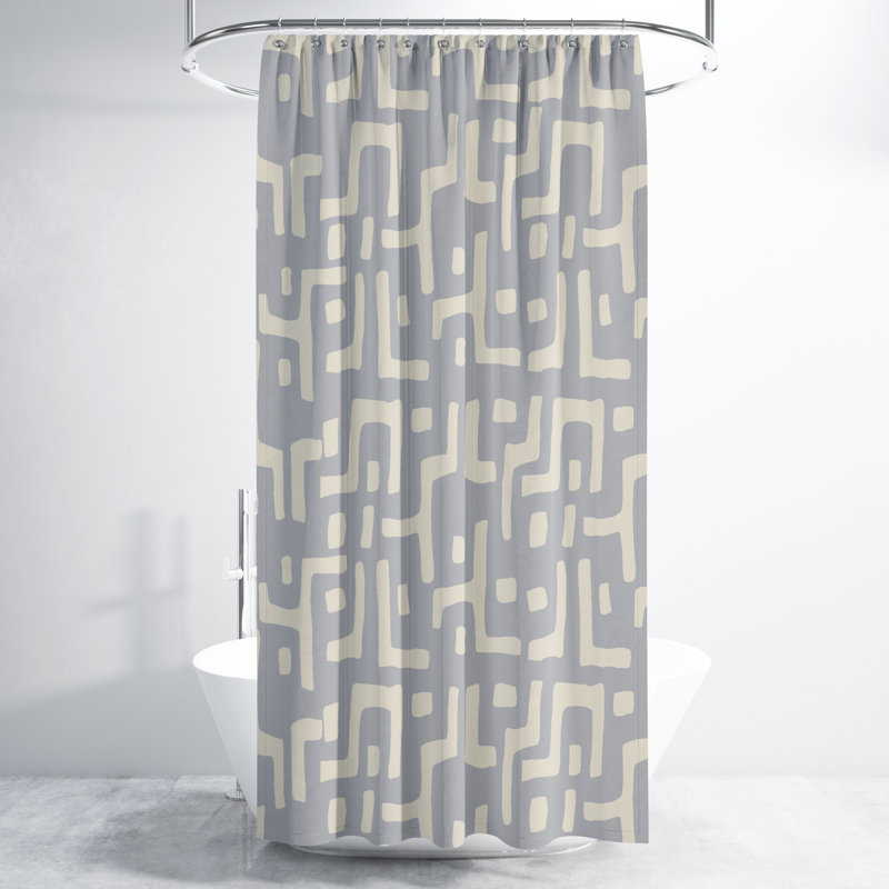 Rideau de douche, Gris/beige