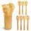 Cheer Collection 8 Piece Bamboo Cooking Utensils Set with Holder – Natural, Durable & Non-Scratch