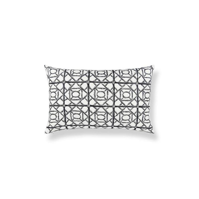 PETITE CHARMS Throw Pillow, Charcoal, Rectangle 14"H x 22"W