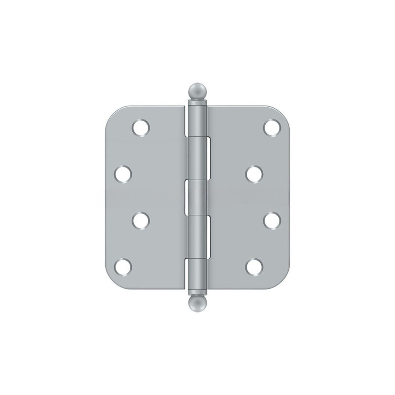 102'' x 102'' Steel Butt Bearing Hinge, Brushed Chrome