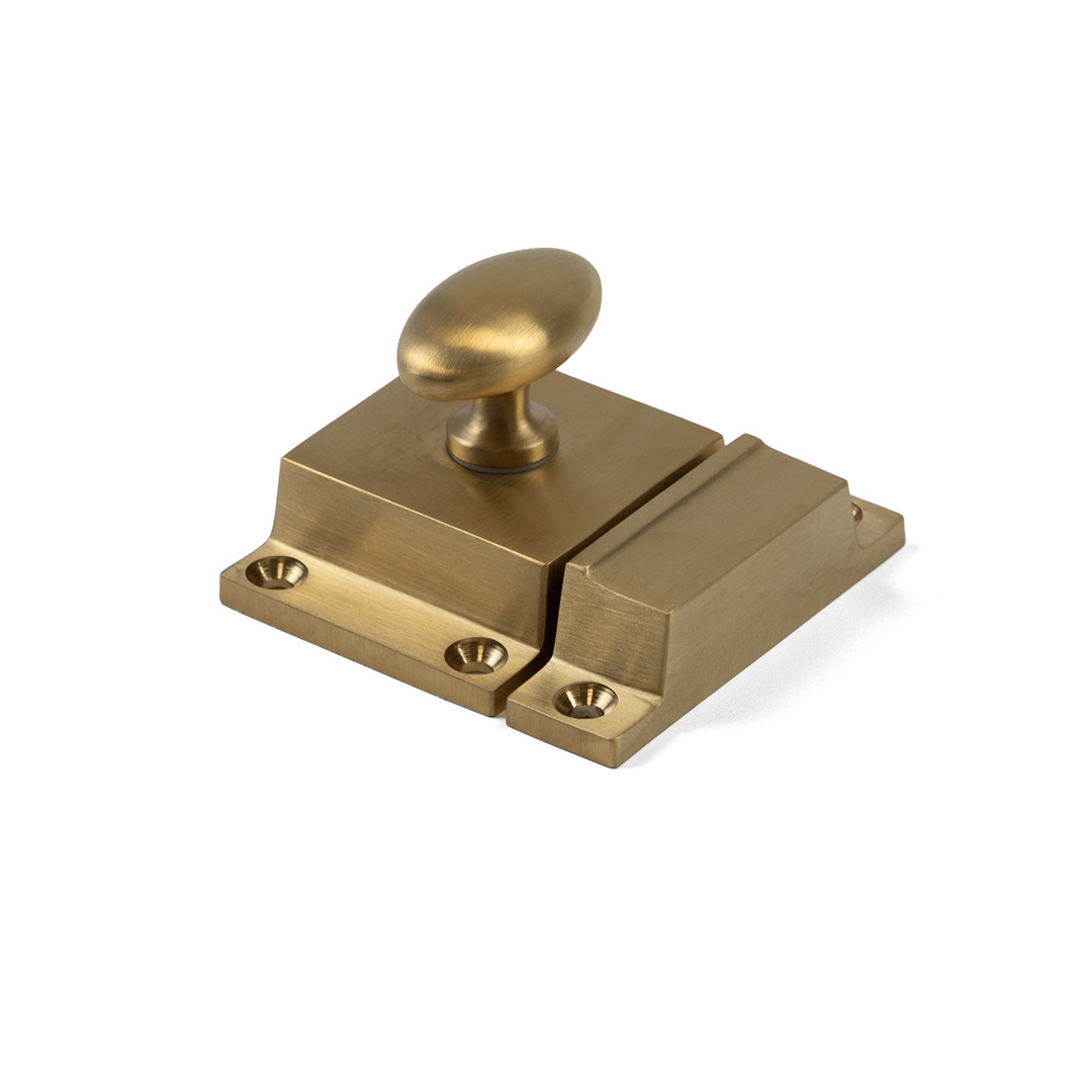 Oval Turn Cabinet Latch in Multiple Finishes