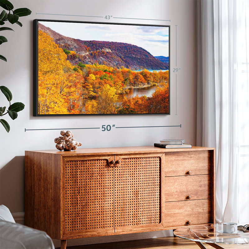 Reproduction sur toile Autumn Bear Mountainscape, H 29 po x l 43 po
