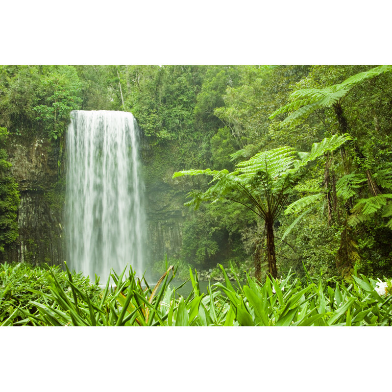 Waterfall In Millaa-Millaa by Jaykayl - Wrapped Canvas Print, 61cm H x 91cm W