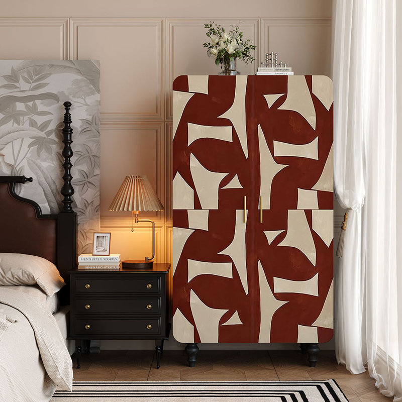Retro painted  storage wardrobe