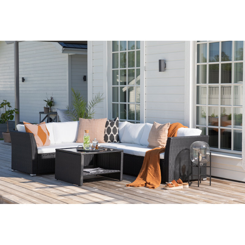 Parkridge 6 - Person Deep Seating with Cushions, White