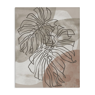Contour de feuille dans des tons de terre, design par Cat Thurman Designs