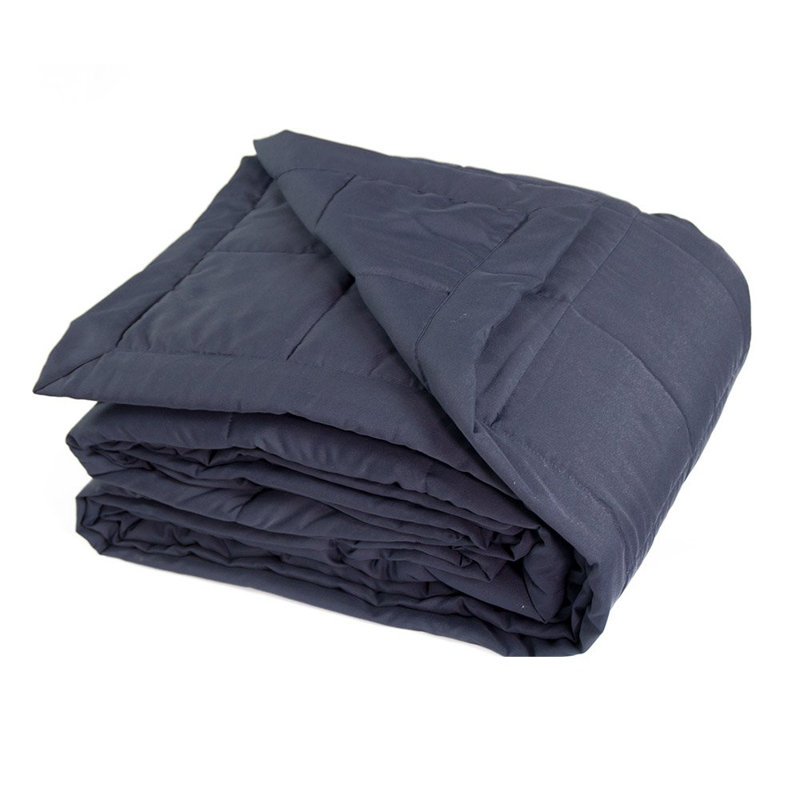 Knitted Throw Blanket, Queen, Navy Blue