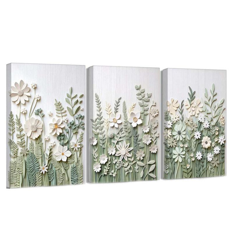 3 Piece Wrapped Canvas Print, 60 cm H x 40 cm W