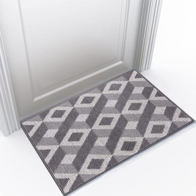 Iginio Non-Slip Geometric Doormat