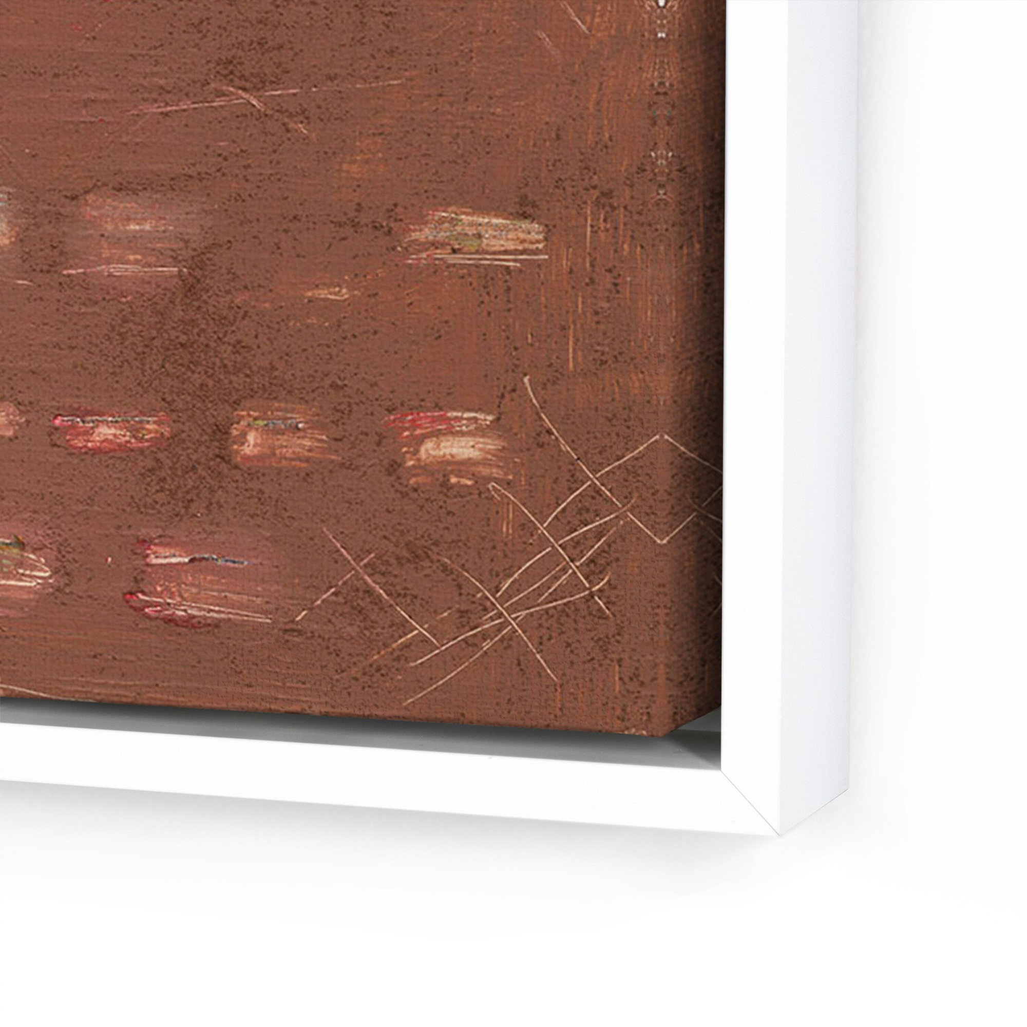 Cinnamon Kiss by Jamie Beckwith, White Maple Framed, 48" H x 48" W