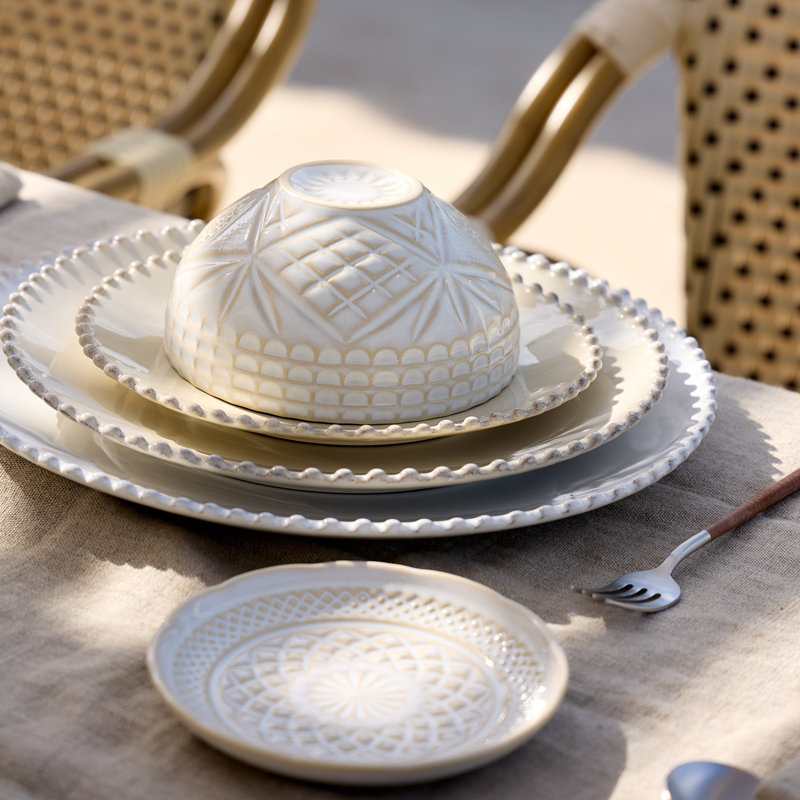Cristal Handmade Stoneware Appetizer Plate