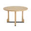 Table de salle à manger 48 "ronde - Embrassez chic. Sièges 4. Fabriquée en bois massif et résistante aux égratignures. Assemblage facile. Convient aux espaces de cuisine. Brillance naturelle en frêne. Table de style H 48 po x P 48 po. H 30,82 po.-734901166