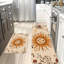 Ensemble de 2 tapis de cuisine soleil céleste, Mystic Boho Home pour la cuisine et la chambre à coucher, beige, brun et orange