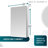 AQUADOM Royale 24" W Medicine Cabinet with Electrical Outlets, Defogger, Adjustable LED 3X Magnifying Mirror-100930511-100930512