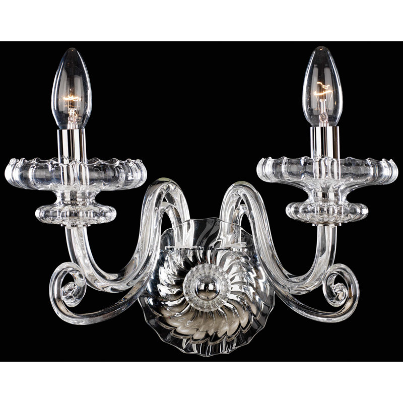 Florida Glass Candle Wall Light