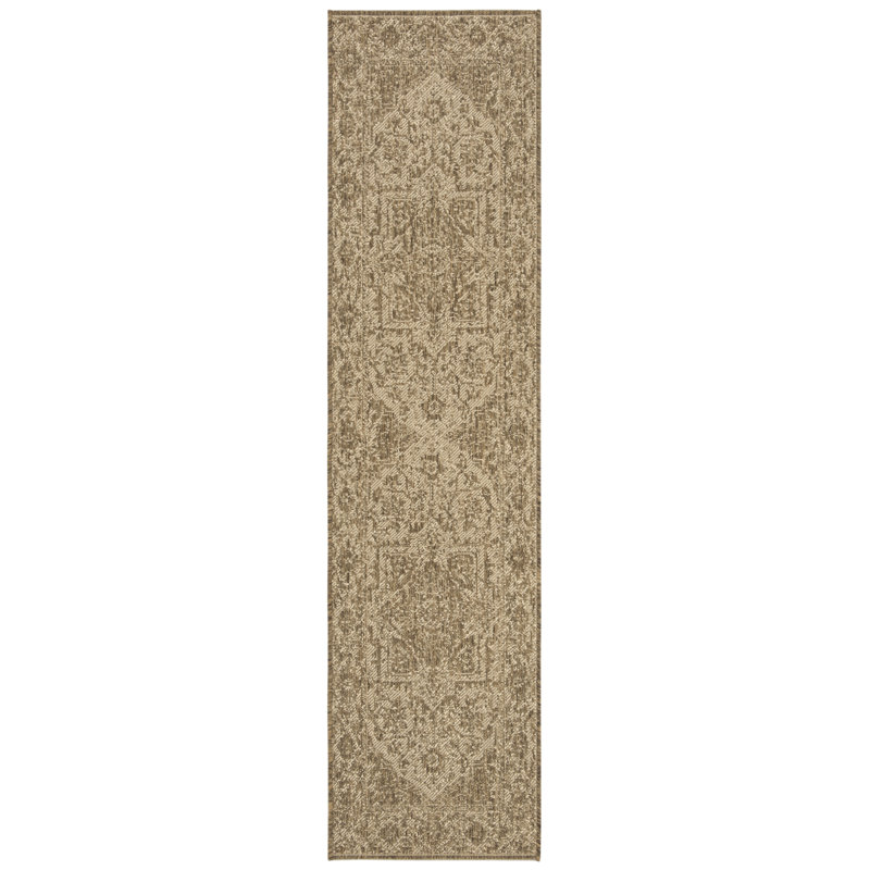 Danya Cream/Beige Indoor/Outdoor Area Rug, Runner 2'2" x 10'
