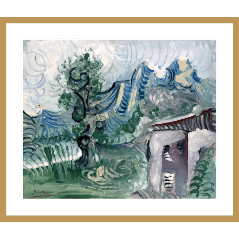 «Landscape» par Pablo Picasso, impression giclée sur cadre, H 33,5 po x l 39,17 po