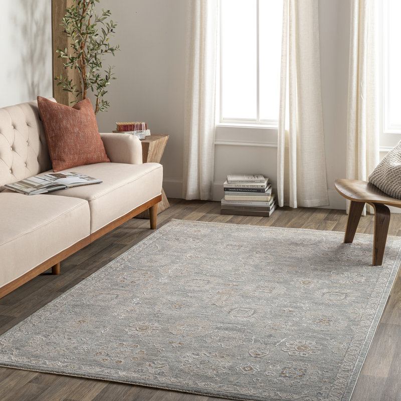 Tapis oriental gris sauge Finnlagh, Rectangle 10 pi x 14 pi
