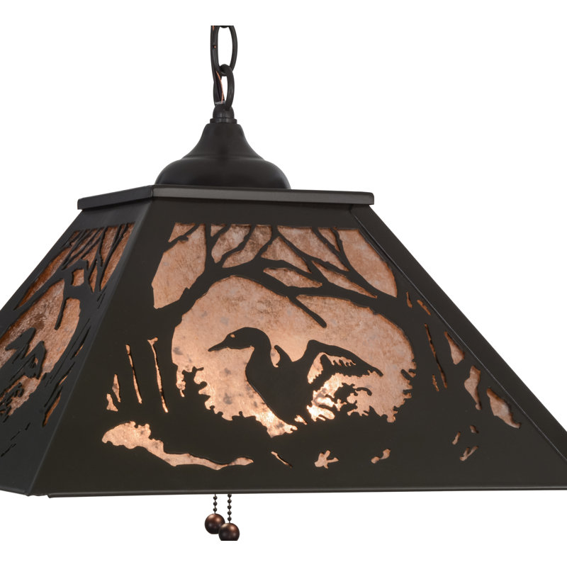 Luminaire suspendu pour dôme simple 2 lumières Loon