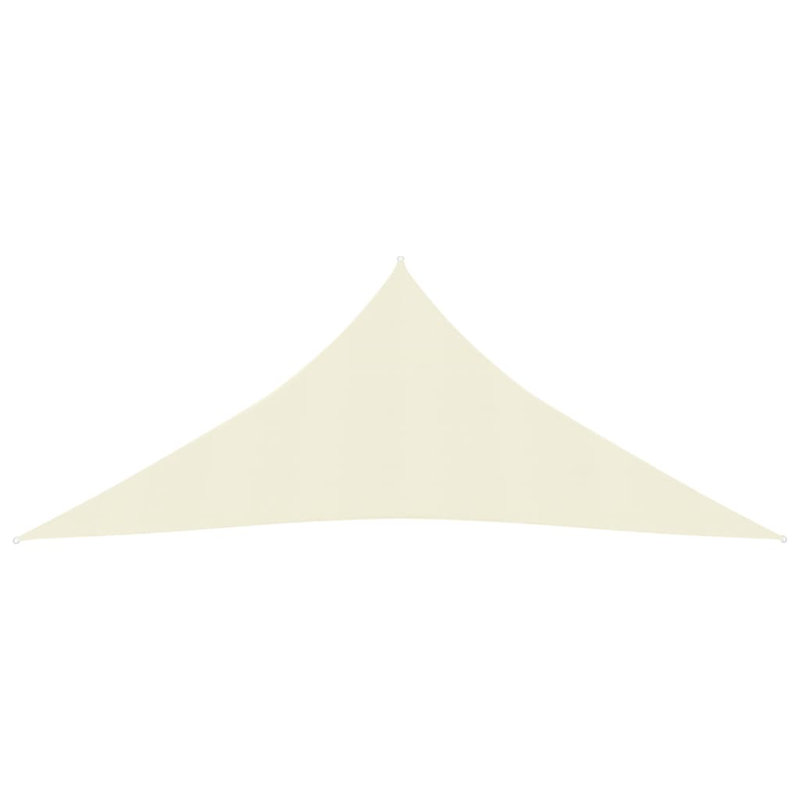 Fobbs 3m x 4m Triangular Shade Sail, Cream