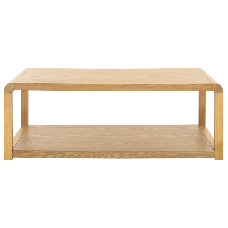 Omara Rectangular Single Coffee Table, Natural