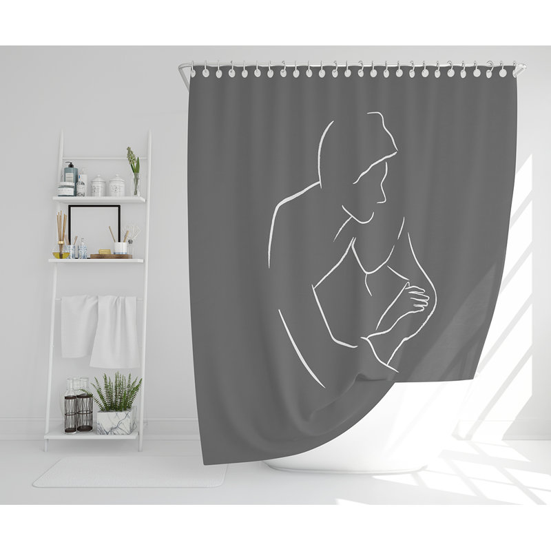 Elizbar 13 Piece Polyester Shower Curtain Set