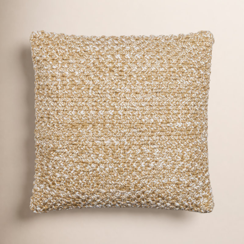 Housse et insert de coussin carré en polyester Doncaster, H 18 po x l 18 po, polyester