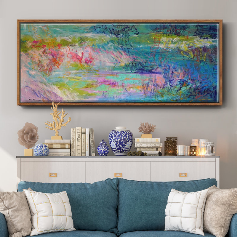 «Floating on a Dream», toile encadrée, H 8 po x l 20 po