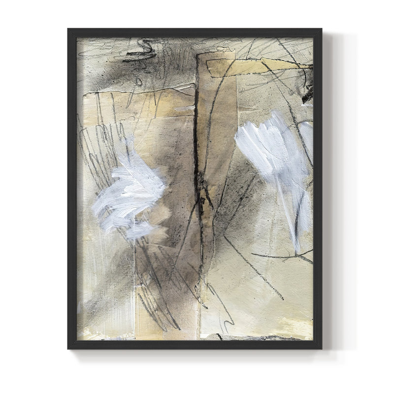 «Masked Notes», reproduction encadrée en bois massif, H 10 po x l 8 po, Noir