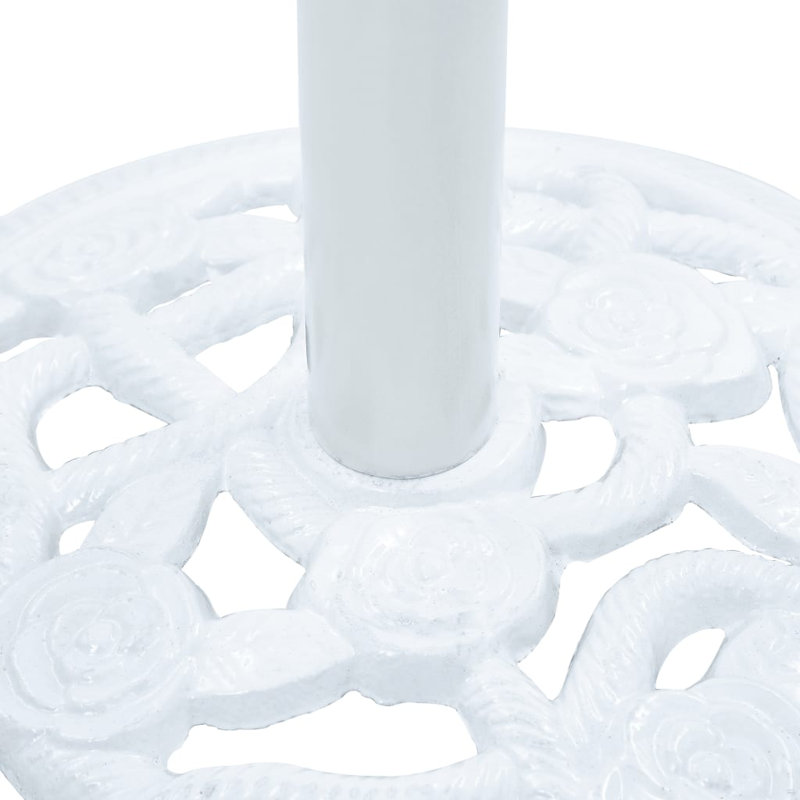 Base de parasol ronde 19,8 livres pour fonte robuste de 1,4, 1,5 et 1,9 pouces blanc 15,7 po x 12,5 po, White, Square