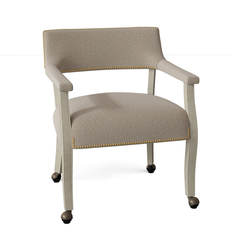 Thayer Armchair, Pewter, Barley (8789 07), Walnut