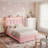 2-Piece Bedroom Sets, Wave Upholstered Bed with LED Lights & USB Ports, 29"X 37" 4-Drawer Chest-449589194-449589192