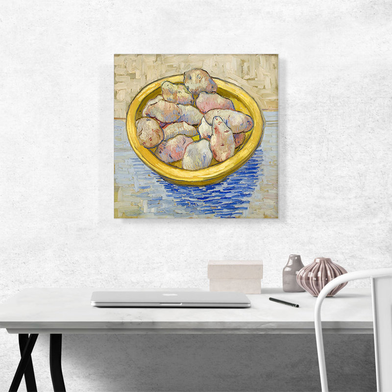 Nature morte aux pommes de terre - impression, H 18 po x l 18 po x P 0,75 po