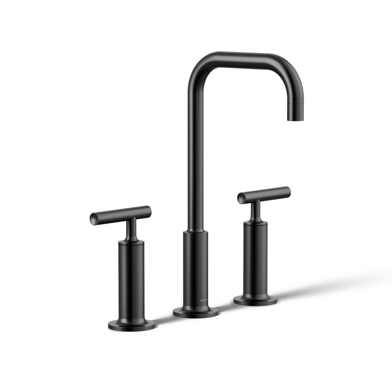 Purist Widespread Bathroom Faucet, Matte Black