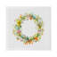 Wreath Flowers Cotton Sateen Dinner Napkins