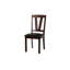 Salle à manger contemporaine de 6 pièces: table rectangulaire, 4 chaises d'appoint, 1 banc, bois d'hévéa noyer foncé, coussins en similicuir, dossier en V, rangement ouvert, placage de bouleau, placage de sièges