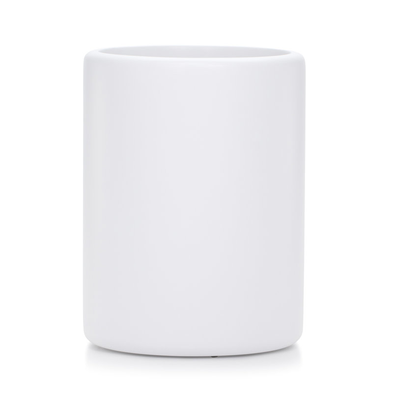 Domus White Matte 3 Gallons Waste Bin