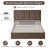 Juanetta Boucle Lift Up Storage Upholstered Platform Bed-1123885667-1082813109
