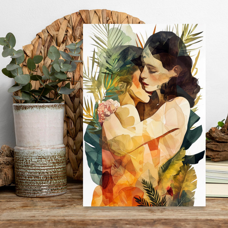 Art mural Tendre tropical, H 24 po x l 16 po