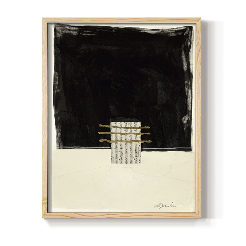 Standing Strong IV Framed Print - Solid Wood, Natural, 11" H x 9" W