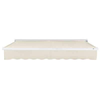 Awntech Destin Right Motorized Retractable Awning, 10' x 8', Linen