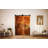 Matte Black Steel Double Door Barn Door Hardware Kit Standard Single-82929258