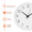 Wall clock Plastic Silent Suitable for decoration 10in White-31344056