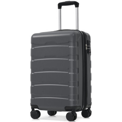 Valise de transport rigide en ABS 20 po, valise de voyage extensible durable avec roulettes pivotantes, verrou TSA