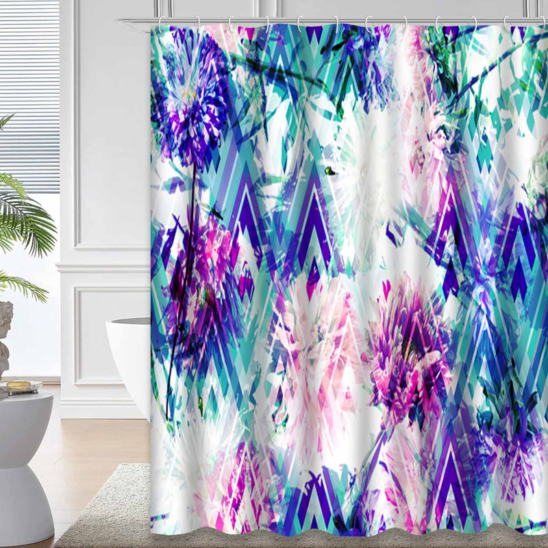 Rideau de douche Spring Floral, 72" L x 72" W