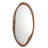Wood Oval Wall Mirror