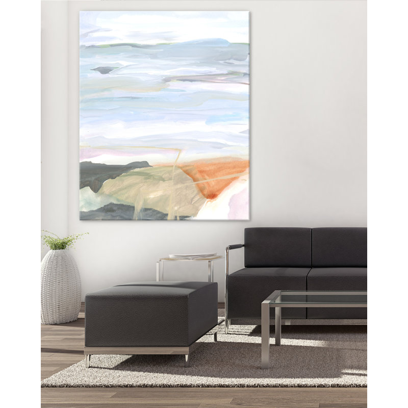 «Abstract Landscape 5» par Katie Ré Scheidt, Toile tendue, H 50 po x l 40 po