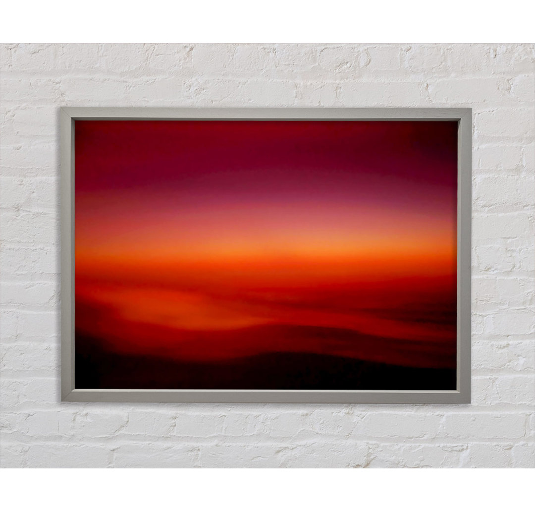 Tranquil Orange Mist - Einzelner Bilderrahmen Kunstdrucke auf Leinwand