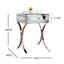Shilah Nightstand Drawers Mirrored Glass Side Table With  Storage 40x50cm