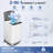 2.8 Cu. Ft. High Efficiency Portable Washer Space-saving Washing Machine With Stainless Steel Washer Drum, Child Safety Lock-122795126